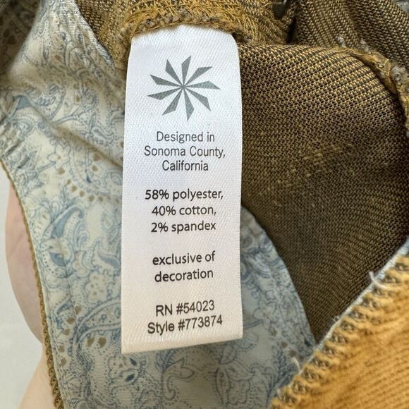 Athleta Corduroy Ridge Mini Skirt Womens Size 6 Brown Khaki Y2k - Picture 6 of 9